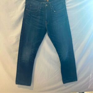 Blue straight leg jeans. #jeans. J-Crew 770